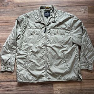 National Geographic Travel Field Jacket Men's XXL Beige Safari Pockets
